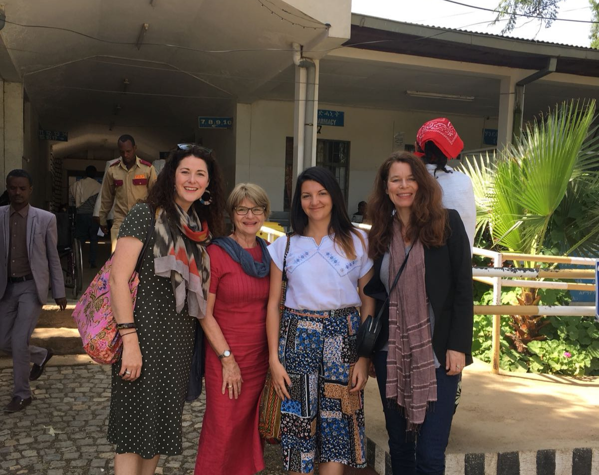 The all-female VL team, Axum Ethiopia 2018 (from the left: Sinead Rowan, Deputy Programme Manager, Stefanie Meredith, Programme Director, Sarah Hanka, Programme Manager, Margriet den Boer, Africa Technical Adviser ) The all-female VL team, Axum Ethiopia 2018 (from the left: Sinead Rowan, Deputy Programme Manager, Stefanie Meredith, Programme Director, Sarah Hanka, Programme Manager, Margriet den Boer, Africa Technical Adviser )