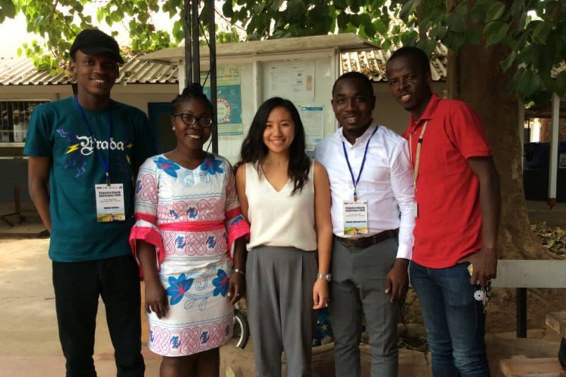 Adebisi Yusuff Adebayo (far left) with fellow conference attendees