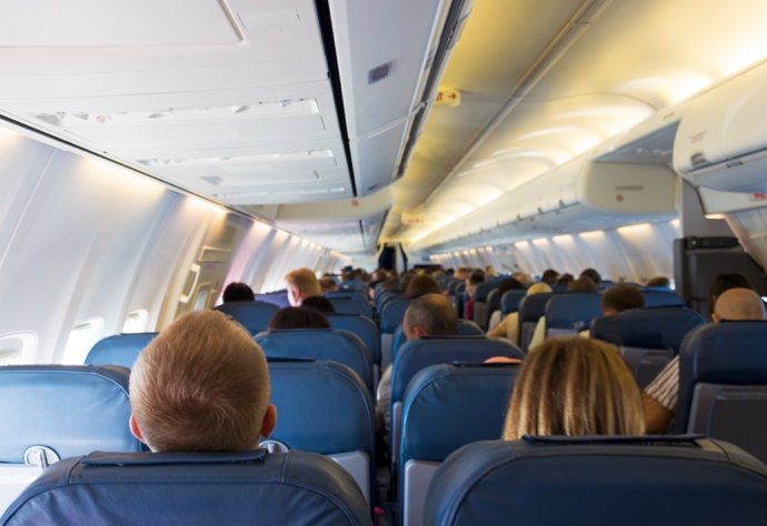 Passengers on an aircraft