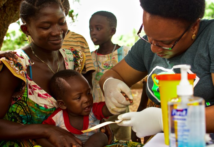 Mapping NTDs and malaria on the Bijagos Archipelago of Guinea Bissau, July 2018, carried out by LSHTM. Photo: Thomas Sammut