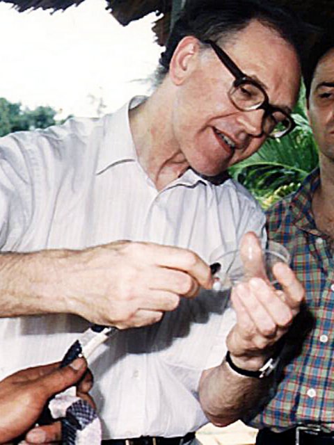 Milking a Malayan krait of its venom with Jeremy Farrar and Trinh Xuan Kiem in Ho Chi Minh City, Vietnam, 1996 Milking a Malayan krait of its venom with Jeremy Farrar and Trinh Xuan Kiem in Ho Chi Minh City, Vietnam, 1996