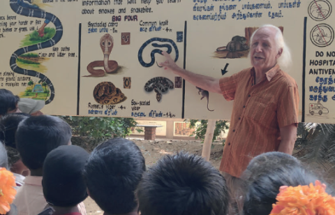 Romulus Whittaker of the Madras Crocodile Bank Trust