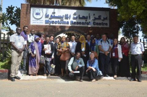 Some of the meeting attendees at the Mycetoma Research Centre
