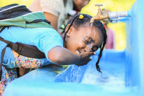 Tigist, 7, a first-grade student at Edget Bihibret Elementary School, Burie, West Gojjam, Amhara, Ethiopia. November 2018. Credit: WaterAid/ Genaye Eshetu