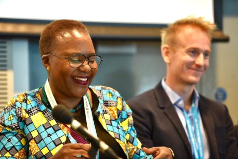 Mwele Malecela speaking at ECTMIH 2019