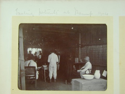 Treating patients at Menouf, 1904