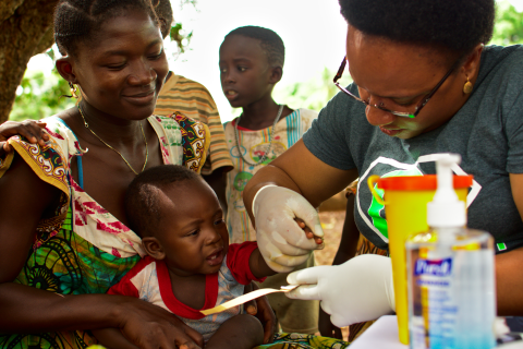 Mapping NTDs and malaria in Guinea Bissau. Photo: Thomas Sammut