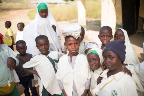 Some of the many school children who are protected from NTDs by the UK aid–funded UNITED programme in northern Nigeria. Photo: Sightsavers / Graeme Robertson
