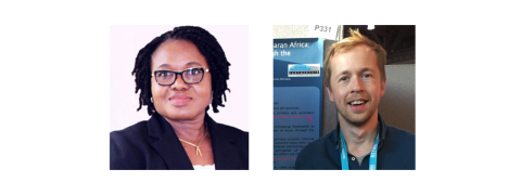 From left to right: Professor Margaret Gyapong and Dr David Lawrence