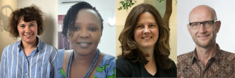 Left to right: Andreia Vasconcelos, Pauline Mwinzi, Deirdre Hollingsworth, Sake J. de Vlas