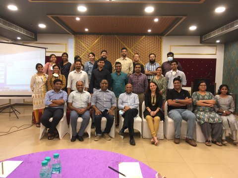 With our trustee Dr George Varghese, faculty and students of Infectious Disease from CMC Vellore during our discussions about the society