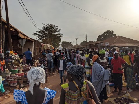 Figure 1. A market near the Bandim Health Project offices. Private photo by the author.