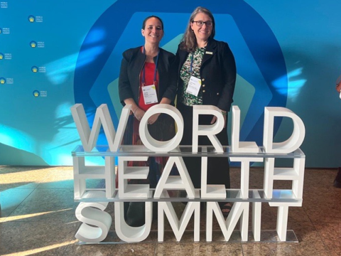 Tamar Ghosh, Chief Executive of RSTMH (left) and Jamie Bay Nishi Director of ASTMH (right). Tamar Ghosh, Chief Executive of RSTMH (left) and Jamie Bay Nishi Director of ASTMH (right)