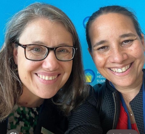 Tamar Ghosh right) with Jamie Bay Nishi.